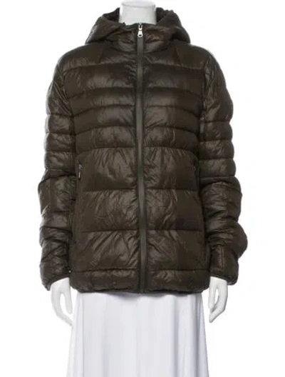 Pre-owned Pajar Nylon Down Jacket In Green