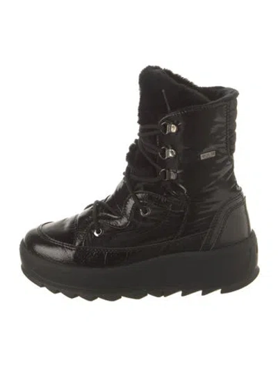 Pre-owned Pajar Nylon Snow Boots In Black