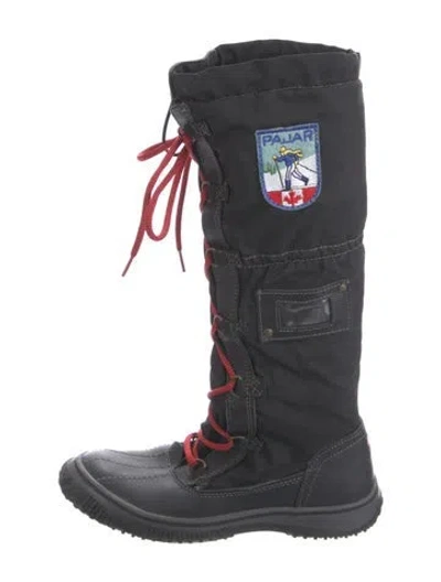 Pre-owned Pajar Nylon Snow Boots In Black