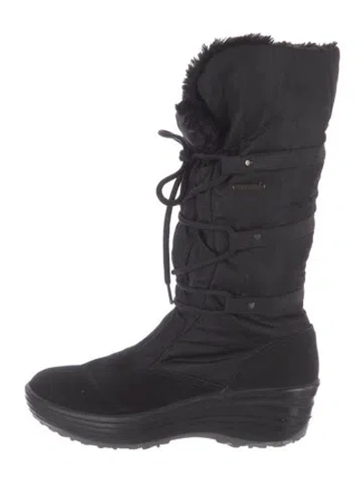 Pre-owned Pajar Nylon Snow Boots In Black