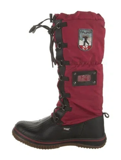 Pre-owned Pajar Nylon Snow Boots In Red