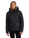 Pajar Nyota Lightweight Mixed-diamond Quilted Packable Jacket In Black