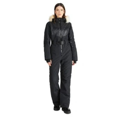 PAJAR PAJAR PEARL BELTED MIXED MEDIA SKI JUMPSUIT