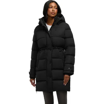 Pajar Poppy Heavyweight Mid‑length Puffer In Black