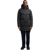 Pajar Prescott Long Length Parka With Detachable Faux Shearling Lined Hood In Black