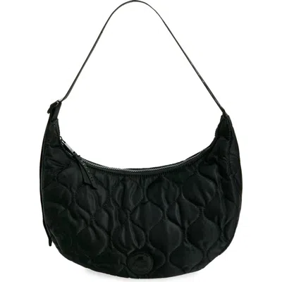Pajar Quilted Hobo Tote Bag In Black