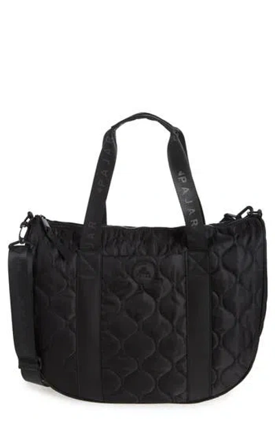Pajar Quilted Nylon Tote Bag In Black