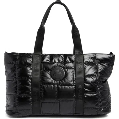 Pajar Quilted Nylon Tote Bag In Black