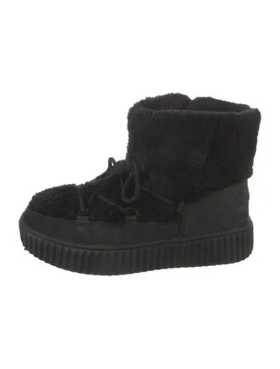 Pre-owned Pajar Shearling Snow Boots In Black