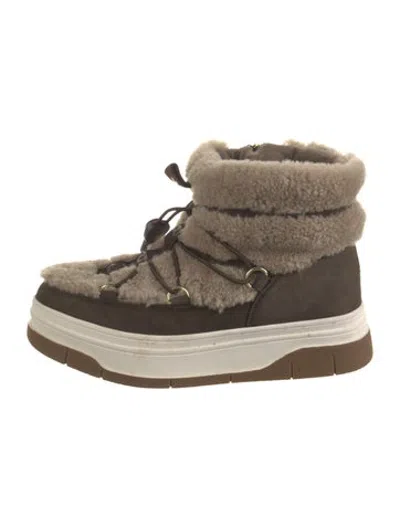 Pre-owned Pajar Shearling Snow Boots In Neutrals
