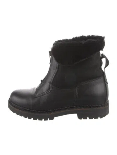 Pre-owned Pajar Suede Boots In Black