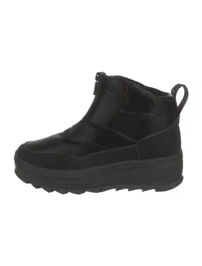 Pre-owned Pajar Suede Snow Boots In Black