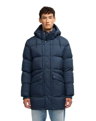 Pajar Teneca Puffer Walker With Removable Hood In Navy
