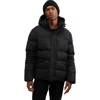 Pajar Titan Mixed Media Puffer With Removable Hood In Gold