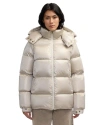 Pajar Vivienne Boxy Short Channel Quilted Puffer In Neutral