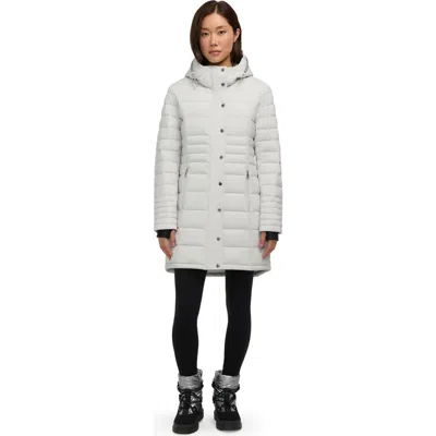 Pajar Willow Water Repellent Puffer Coat With Reflective Trim In Silver