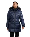 Pajar Women's Ares Fixed Hood Puffer With Fixed Bib In Graphite
