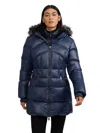 Pajar Women's Ares Fixed Hood Puffer With Fixed Bib In Pink