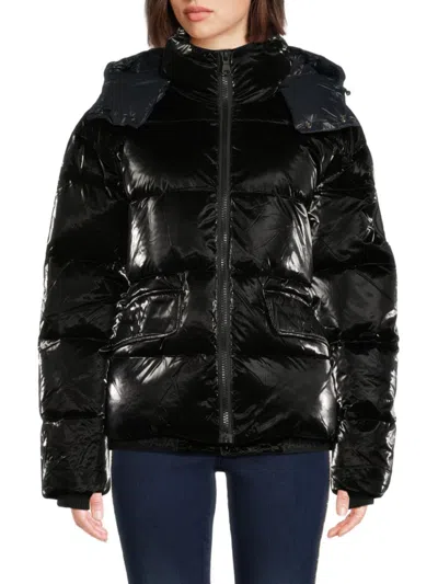 Pajar Women's Ascella Boxy Short Puffer Jacket In Black
