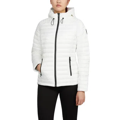 Pajar Women's Aurora Quilted Thinsulate Jacket With Hood In White