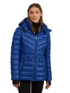 Pajar Women's Bailey Packable Lightweight Puffer Thinsulate With Detachable Hood In Blue