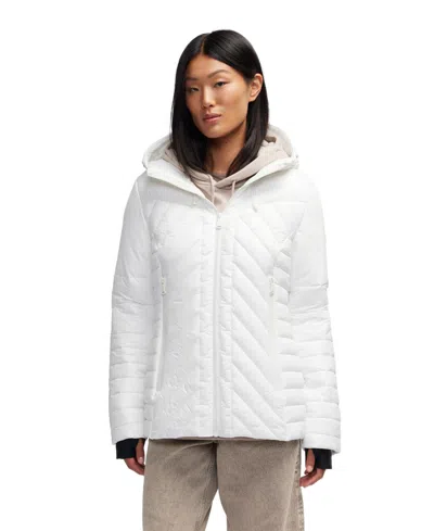 PAJAR WOMEN'S ESMAY LIGHTWEIGHT MIXED MEDIA QUILTED PACKABLE PUFFER