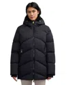 Pajar Women's Fallon Boxy Inverted Chevron Quilted Puffer In Black