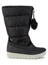 Pajar Women's Fay Quilted Faux Fur Pom Pom Snow Boots In Black