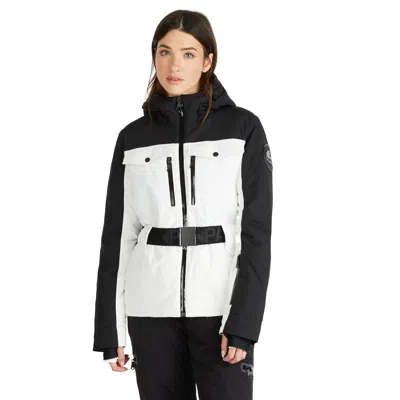 Pajar Women's Gabbi Belted Ski Jacket With Fixed Hood In Multi