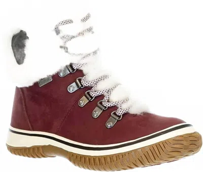 Pajar Women's Galat Boots In Wine In Burgundy