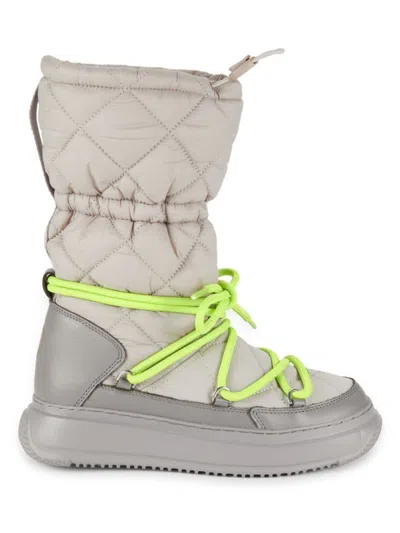 Pajar Women's Gravita Quilted Boots In Grey Green