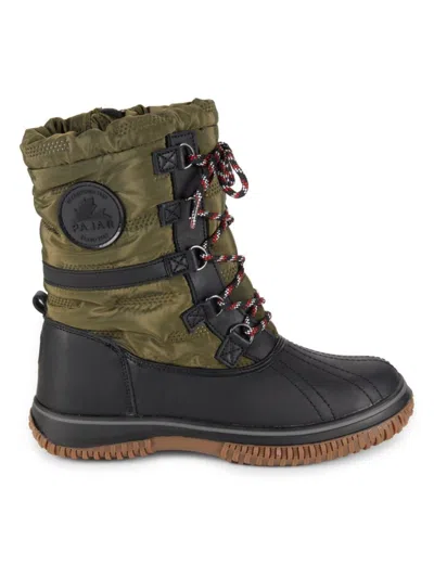 Pajar Women's Grip Low 2.0 Leather Boots In Olive Black