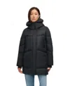 Pajar Heirani Mid-length Quilted Parka Puffer With Oversized Hood In Animal Print