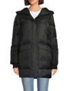 Pajar Women's Heirani Mid-length Quilted Puffer Coat In Black