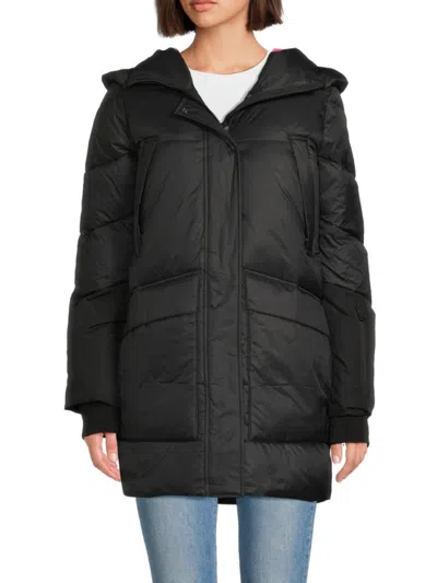 Pajar Women's Heirani Mid-length Quilted Puffer Coat In Black