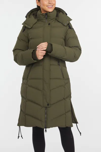 Pajar Women's Iris Seam-sealed Packable Raincoat In Green