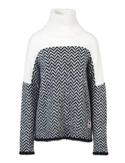 Pajar Women's Jasper High Neck Chevron Sweater In Black