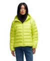 Pajar Kateri Light Weight Boxy Puffer In Neo Green