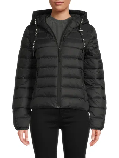 Pajar Women's Kateri Lightweight Hooded Puffer Jacket In Black