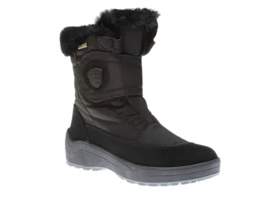 Pajar Women's Moscou 3.0 Ice Grip Ankle Boots In Anthracite In Black