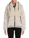 Pajar Women's Nephele Faux-fur Panel Puffer Jacket In Gray