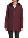 Pajar Women's Nova Mixed-media Modular Coat In Purple