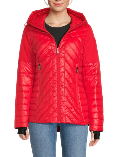 PAJAR WOMEN'S QUILTED HOODED PUFFER JACKET