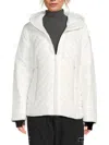 Pajar Women's Quilted Hooded Puffer Jacket In White
