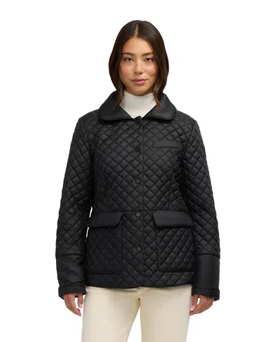 Pajar Women's Selene Lightweight Jacket With Hidden Hood In Black