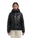 Pajar Skylynn Diamond Quilted Boxy Puffer Jacket In Black