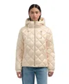 Pajar Skylynn Diamond Quilted Boxy Puffer Jacket In Gray
