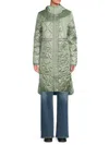 Pajar Women's Sterling Lightweight Hooded Quilted Puffer Coat In Green