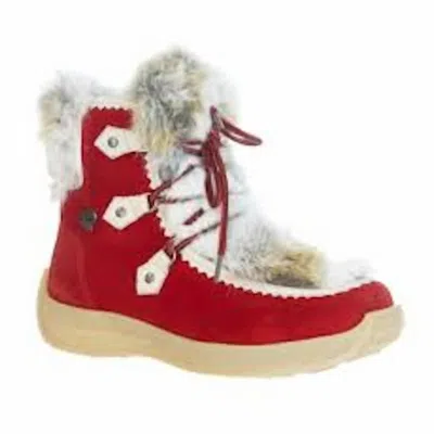Pre-owned Pajar Women's Suzie Fur Boot For Women In Red