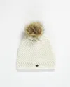 Pajar Women's Sylvia Knit Textured Hat With Pompom In Multi